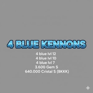 4 blue kennons